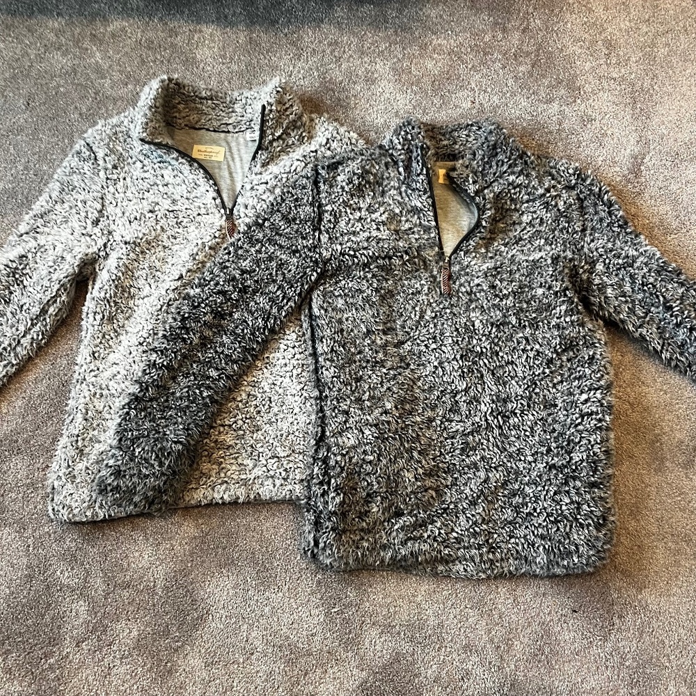 Two women’s  fleece pullovers